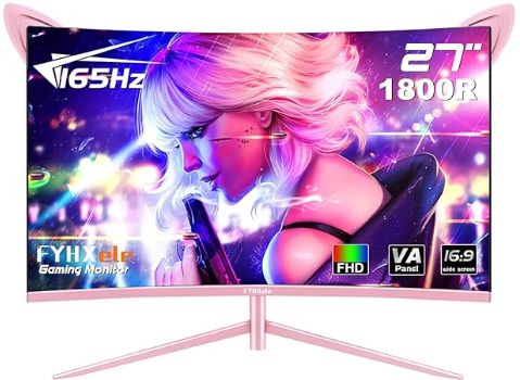 FYHXele Pinker 27 Zoll Gaming Monitor   QHD Auflösung und 165Hz für 153€ (statt 240€)