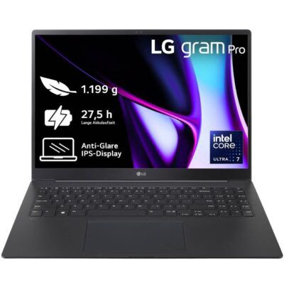 😮 LG Gram Pro 16 mit Intel Ultra 7, 32GB RAM,  2TB SSD & 27h Akku für 1.579€ (statt 1.929€)