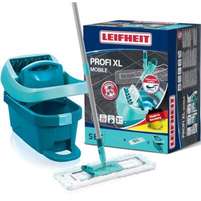 Leifheit Set Wischtuchpresse Profi XL mit Bodenwischer für 34,96€ (statt 52€)