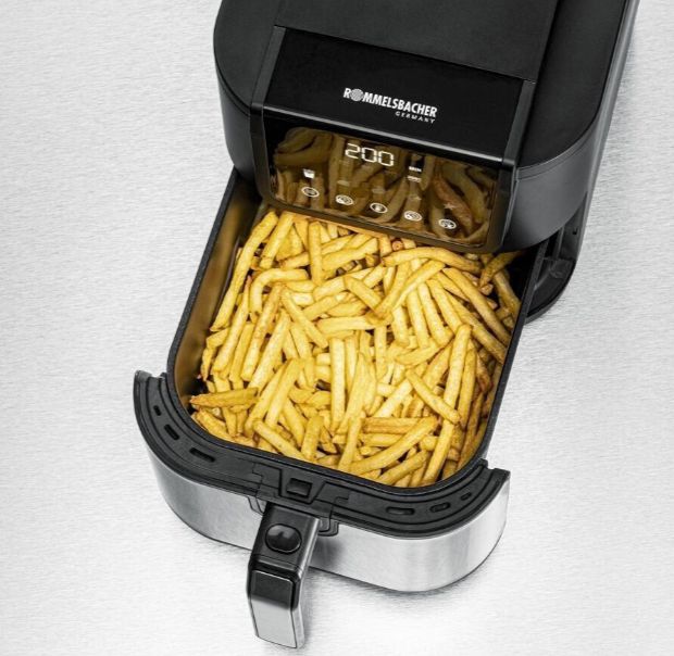 🍟 Rommelsbacher Heißluftfritteuse FRH 1500 XL mit 5 Liter für 71,98€ (statt 88€)