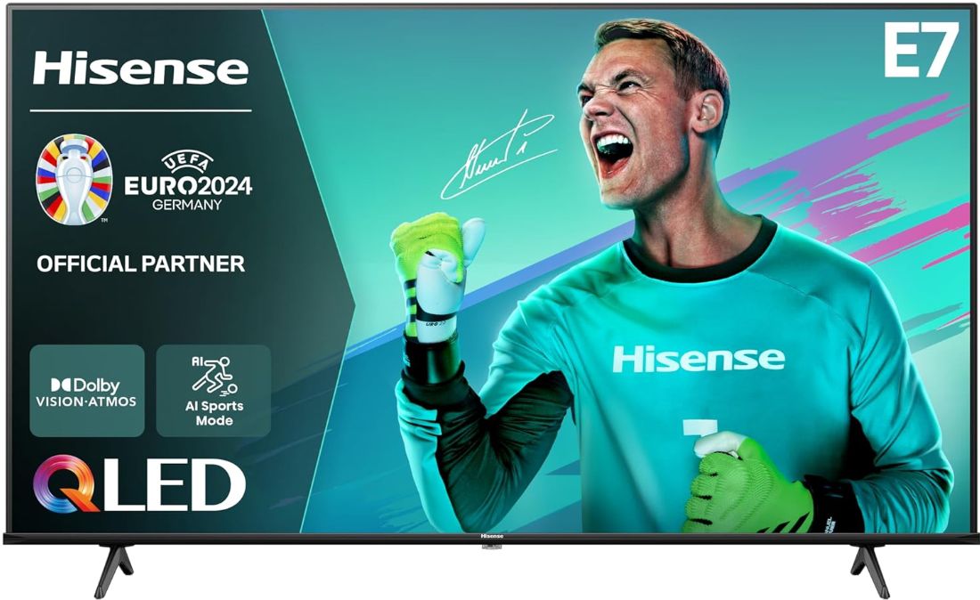 📺 Hisense 75E7NQ UHD QLED TV mit 75 Zoll für 699€ (statt 879€)