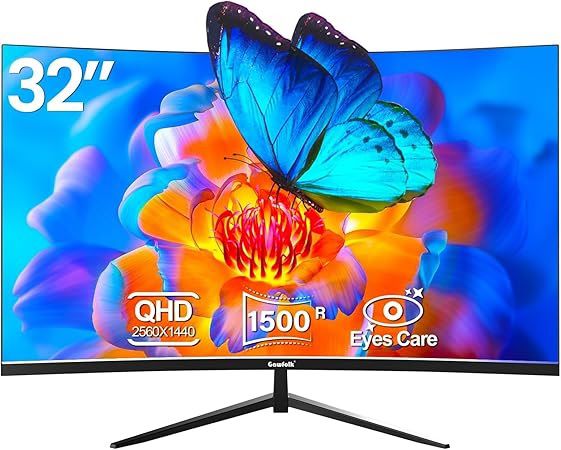 Gawfolk 32 Zoll Curved Monitor mit 75Hz, Rahmenlos & Eye Care für 130€ (statt 180€)