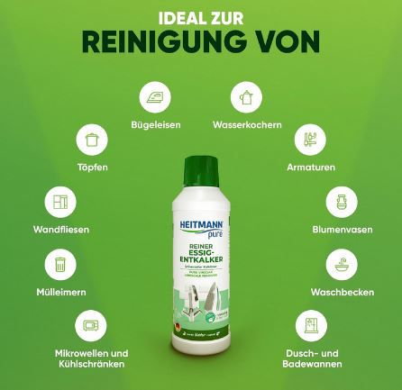 Heitmann pure Reiner Essig Entkalker, 500ml ab 1,38€ (statt 2,49€)