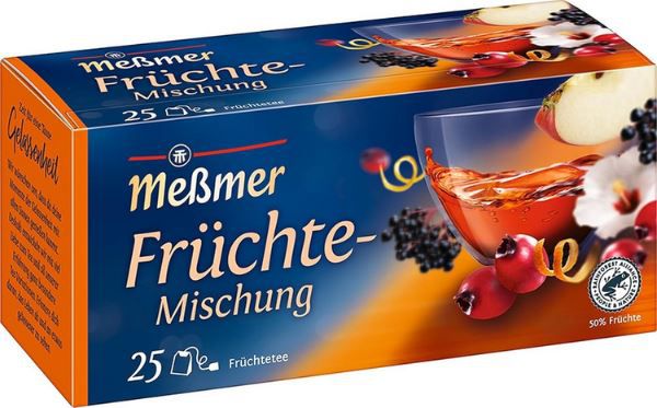 🫖 4x Meßmer Früchte Mischung, je 25 Teebeutel ab 4,48€ (statt 9€)