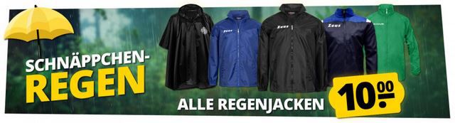 🧥 SportSpar: Alle Regenjacken nur 10€ zzgl. Versand   Ab 60€ VSK Frei + 5€ Gutschein