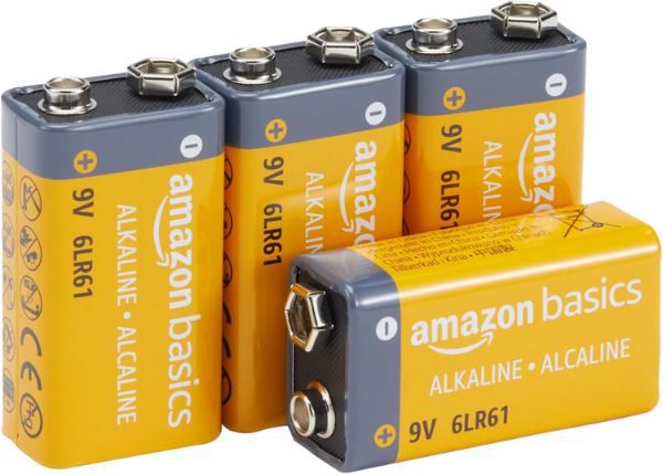 4er Pack Amazon Basics Everyday 9V Batterien für 6,63€ (statt 9€)