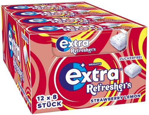 12 x 8er Pack Extra Refreshers Strawberry Lemon Kaugummi ab 7,99€ (statt 12€)