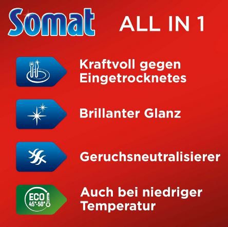 100er Pack Somat All in 1 Spülmaschinen Tabs ab 9,99€ (statt 17€)