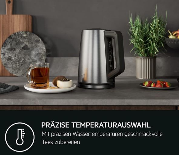 AEG K5 1 6ST Deli 5 Wasserkocher mit Temperaturauswahl für 49,99€ (statt 80€)