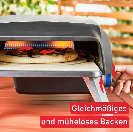 🍕 Tefal Pizza Pronto Gas Pizzaofen mit bis 400°C für 258,99€ (statt 330€)