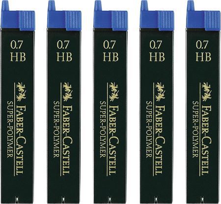 5er Pack Faber Castell Super Polymer Feinminen 0.7HB für 1,82€ (statt 5€)