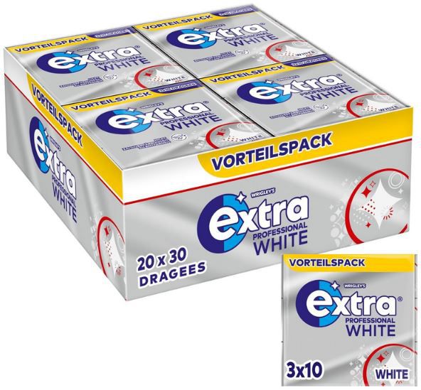 600er Pack Extra Professional White, Zuckerfreier Kaugummi ab 35,85€ (statt 46€)