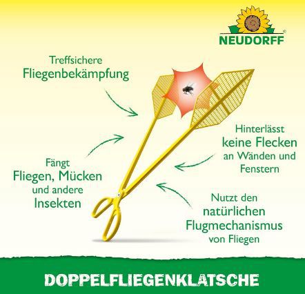 🪰 Neudorff Doppelfliegenklatsche für 7,43€ (statt 10€)