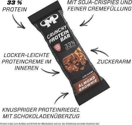 12er Pack Mammut Nutrition Crunchy Protein Bar ab 13,87€ (statt 24€)