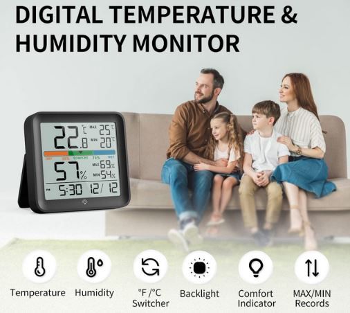 Noklead Indoor Digital Hygro  Thermometer für 9,79€ (statt 20€)