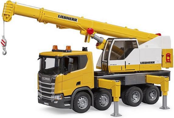 bruder 03571   Scania Super 560R Liebherr Kran LKW für 57,59€ (statt 76€)