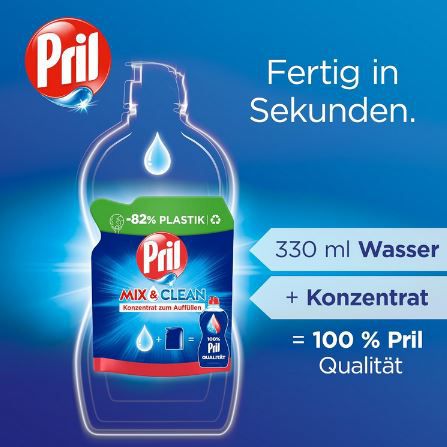 Pril Mix & Clean Konzentrat zum Auffüllen, 120ml ab 1,03€ (statt 2€)