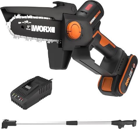 Worx Nitro WG325E.1 Mini Kettensäge mit Verlängerungsstange für 169,99€ (statt 200€)