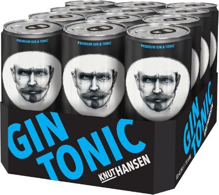 🍸 12er Pack Knut Hansen Gin Tonic Dose, 250ml für 27,95€ (statt 36€)