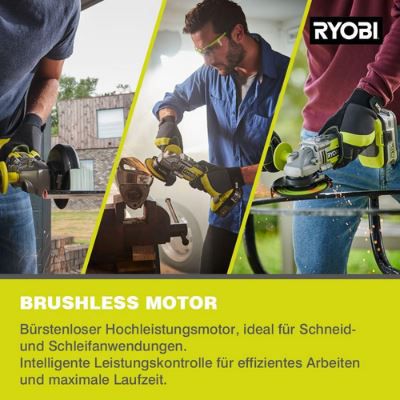 Ryobi R18AG7 0 18V ONE+ Brushless Akku Winkelschleifer für 107,29€ (statt 130€)