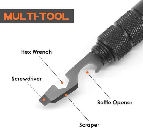 BIIB Multitool Pen mit LED & Gadgets für 7,99€ (statt 16€)