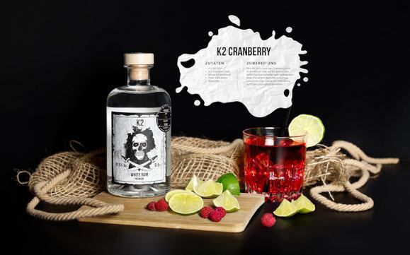 K2 White Rum mit 41,5% Vol, 0,5L für 13,39€ (statt 19€)