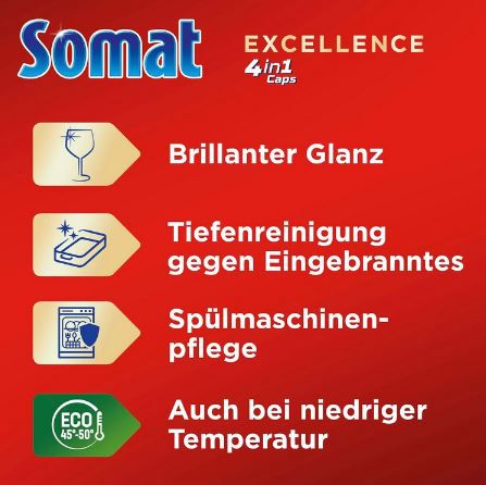 77er Pack Somat Excellence 4in1 Caps ab 9,99€ (statt 17€)