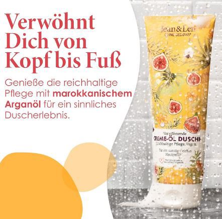 Jean & Len Verwöhnende Creme Öl Dusche mit Arganöl & Feige ab 1,79€ (statt 3€)