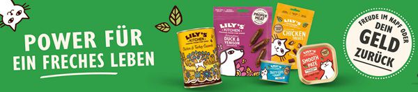 Lily’s Kitchen Hunde  & Katzenfutter gratis ausprobieren