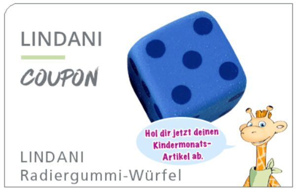 Linda Apotheken: LINDANI Radiergummi Würfel gratis