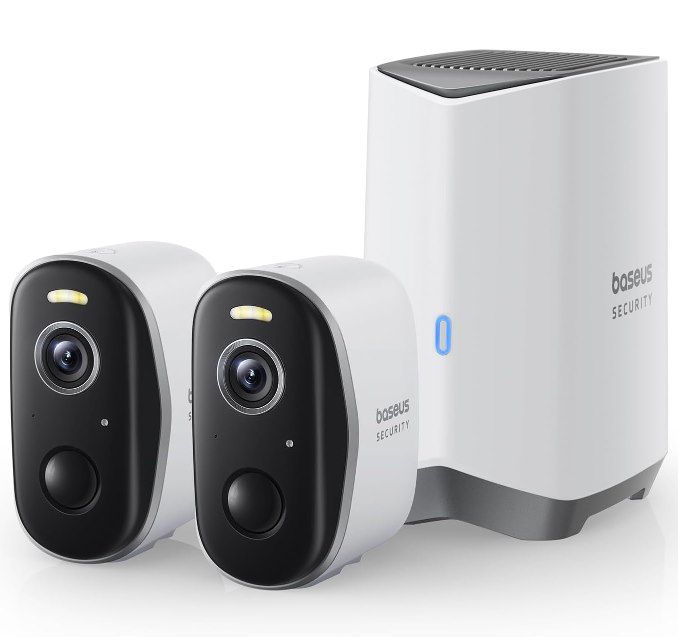 Baseus Security Überwachungssystem mit 2 Cams & Station für 117,32€ (statt 170€)