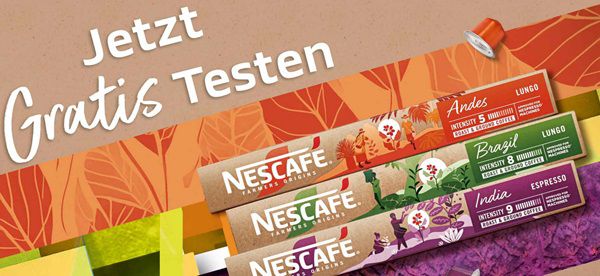 NESCAFÉ Farmers Origins gratis ausprobieren