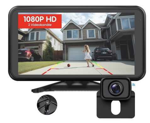 Foxpark kabellose 1080p Rückfahrkamera mit 4,8 Zoll Display für 83,99€ (statt 130€)