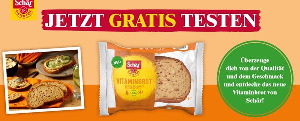 Schär Vitaminbrot gratis ausprobieren