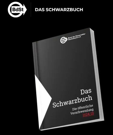 Das Schwarzbuch 2024/25 (Bund der Steuerzahler) gratis erhalten