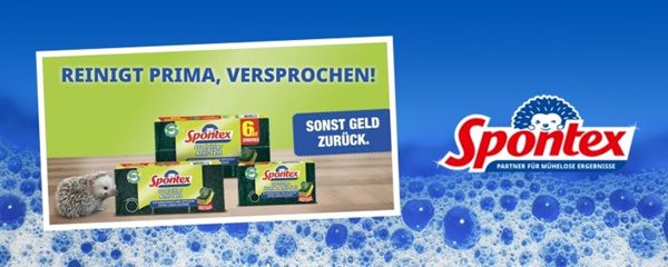 Reinigungsschwämme Spontex kostenlos ausprobieren