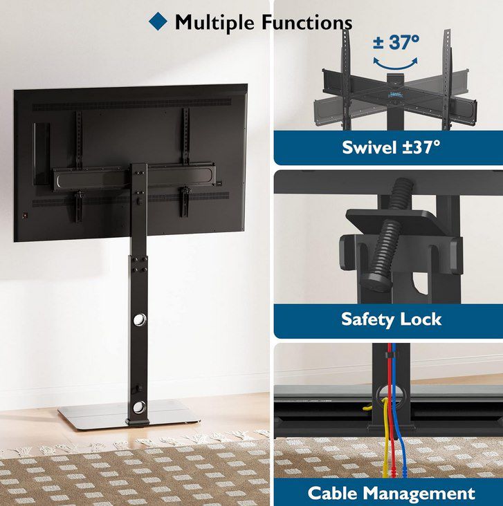 BONTEC TV Ständer für bis zu 70 Zoll & 40 kg für 40,37€ (statt 50€)