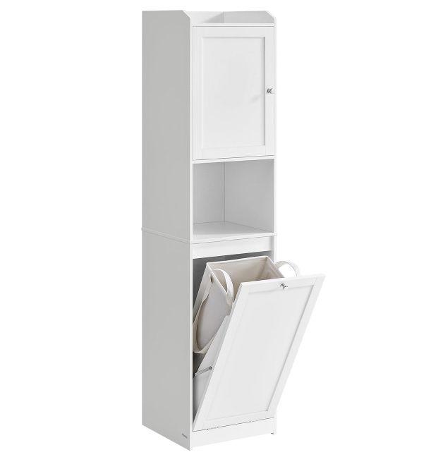 VASAGLE Badezimmerschrank mit Wäschekorb für 67,49€ (statt 94€)