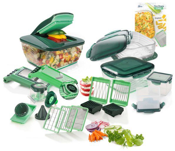 Genius Nicer Dicer Chef Deluxe XXL (34 teilig) für 84,86€ (statt 140€)