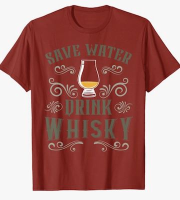 👕Save Water Drink Whisky T Shirt für 16,99€ (statt 20€)   bis 6XL