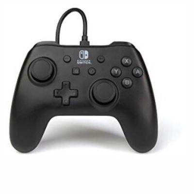 Kabelgebundener Nintendo Switch PowerA-Controller in Schwarz für 10€ (statt 26€)