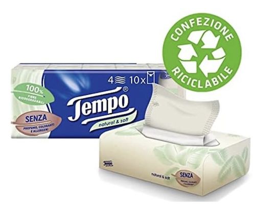 12x 70 Tempo Taschentücher Natural & Soft für 20,82€ (statt 30€)