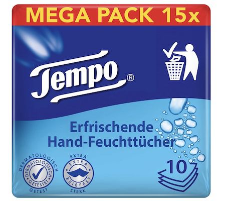 15 x 10er Pack Tempo to go Classic für 14,25€ (statt 27€)