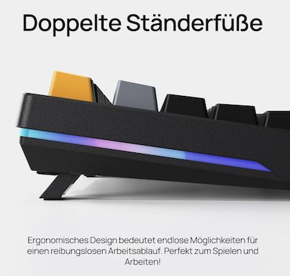 ARZOPA Gaming Tastatur mit Hintergrundbeleuchtung für 34,99€ (statt 80€)