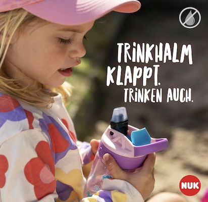 NUK By Contigo Easy Straw Cup   Trinkflasche mit Trinkhalm für 13,29€ (statt 17€)