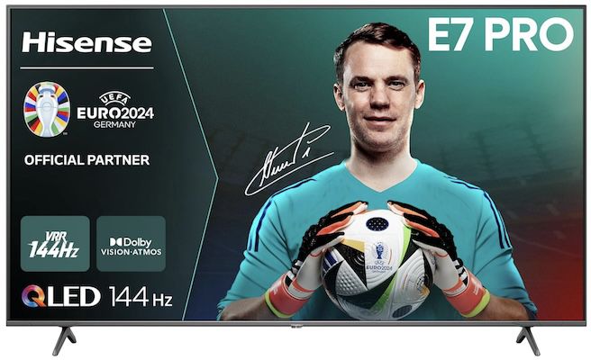 Hisense 55E7NQ Pro   55 Zoll QLED Fernseher für 450,49€ (statt 576€)