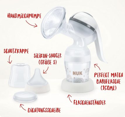 150ml NUK Handmilchpumpe für 31,49€ (statt 43€)