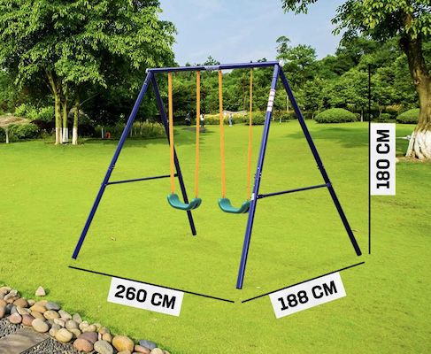 MUWO Nepomuk Spielgerüst mit Doppelschaukel ab 61,66€ (statt 120€)