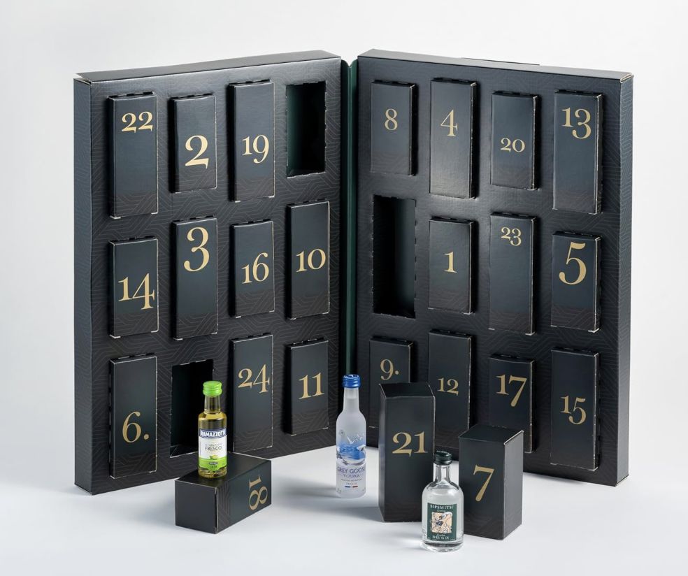 🥃 Premium Spirituosen Adventskalender mit Whisky, Gin, Rum, Likör für 69,99€ (statt 86€)