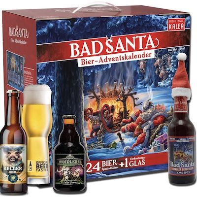 🎅🍻Kalea Bier-Adventskalender 2024 Bad Santa Edition für 49,99€ (statt 57€)